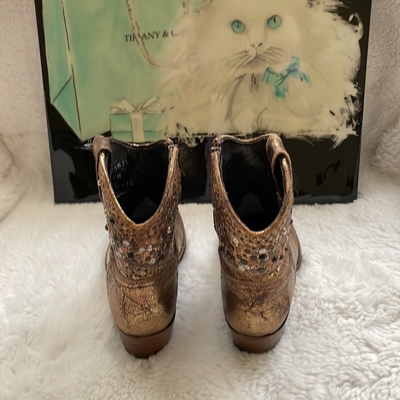 FRYE Deborah studded metallic western boots - Picture 7 of 13